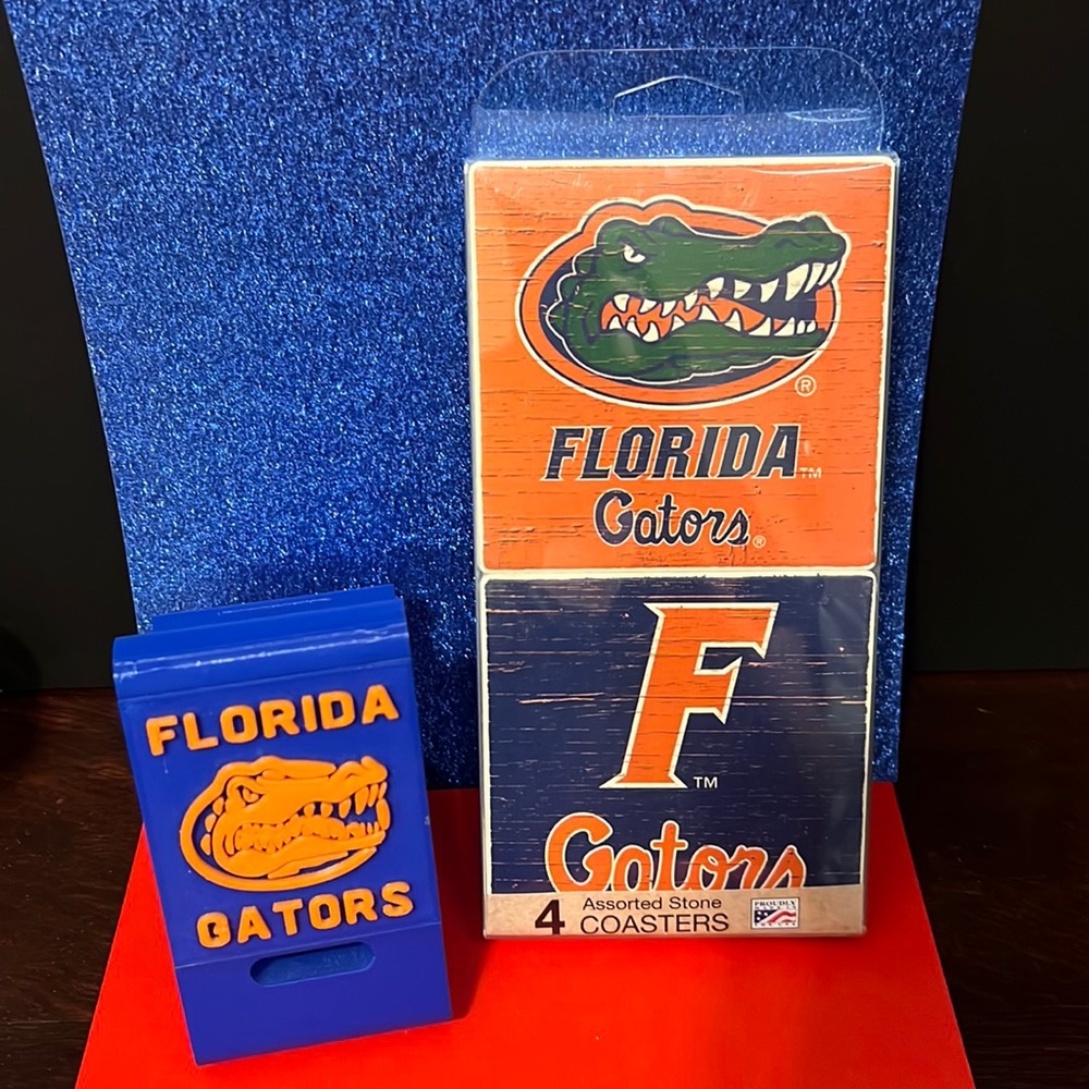 Phone Stand and Coaster Set- FL Gators